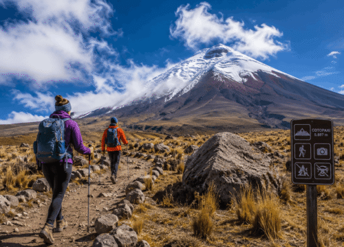 Hiking Cotopaxi desde Baños