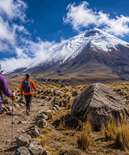 Hiking Cotopaxi desde Baños